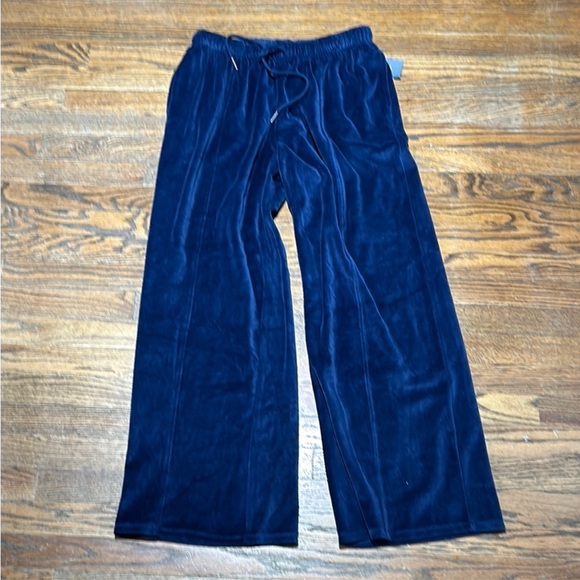 Navy Velour Tracksuit with Hoodie - Picture 3 of 10